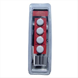 Bibits® Start Number Magnets | White | Simply Attach the Start Number | 20 x 15 mm | Set of 4 | for Use in Marathon or Half Marathon