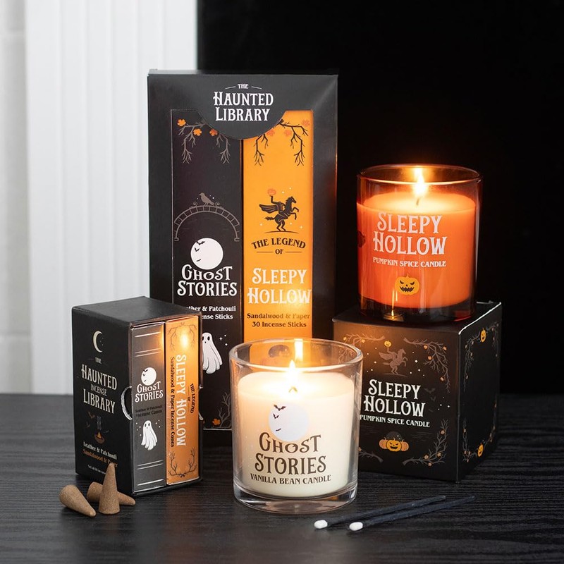 Set of 2 Haunted Library Incense Stick Packs | Spooky