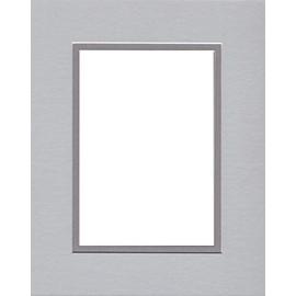 24x36 Double Acid Free White Core Picture Mats Cut for 20x30 Pictures in Nantucket Grey and Ocean Grey