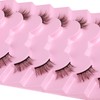 Half Lashes Natural Look Wispy Soft Strip Mink Eyelashes Cat