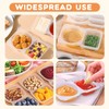 WEELOO Double Compartment Seasoning Container with Lid, 25PCS Double Compartment