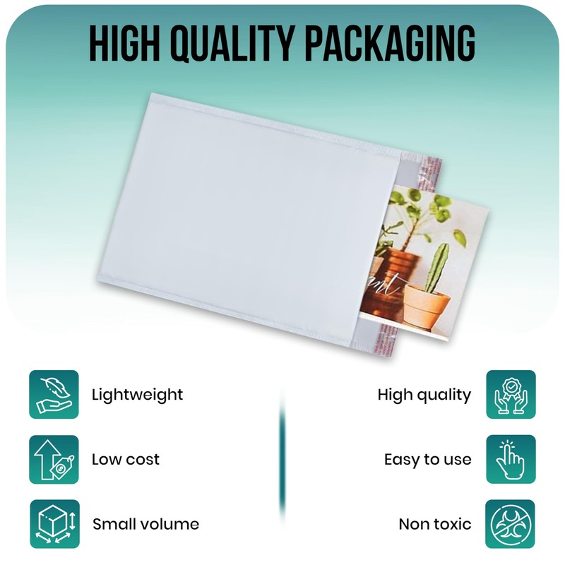 Levex - #000 4" x 8" [10 Pack] Poly Bubble