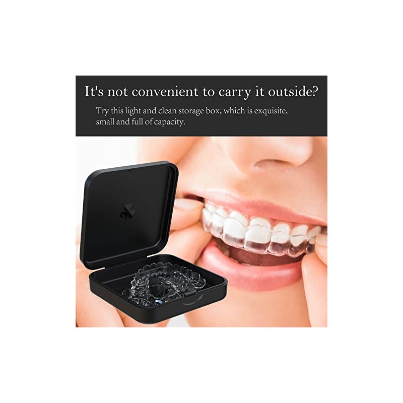 ARGOMAX Aligner Case, Caja de retención, ortodoncia de 2 piezas
