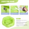 Inflatable Shampoo Basin for Bedridden, Elderly & Disabled - Petal-Shape