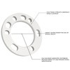 IRONTEK 12mm(1/2") Wheel Spacers (Hub Bore 108mm) Fit 5x5.5, 5x139.7mm,