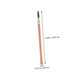 OATIPHO 2pcs Dual Ended Eyebrow Pencils with Brush Brow Pen Natural Color for Precise Shaping and Smudge Resistant Assorted