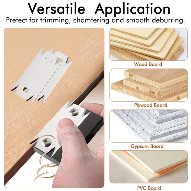 Bestgle Edge Banding Trimmer with 2Pcs Replaceable Blades for Woodworking