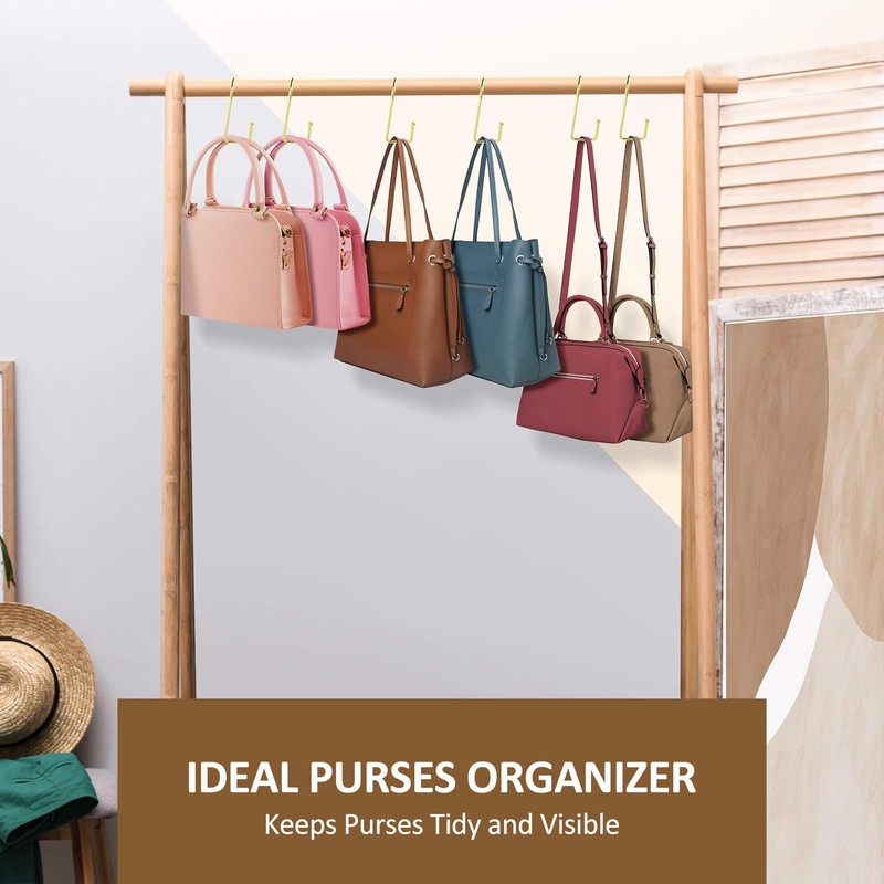 ZEDODIER 15 Pack Purse Hanger Purse Hooks for Closet, Sturdy