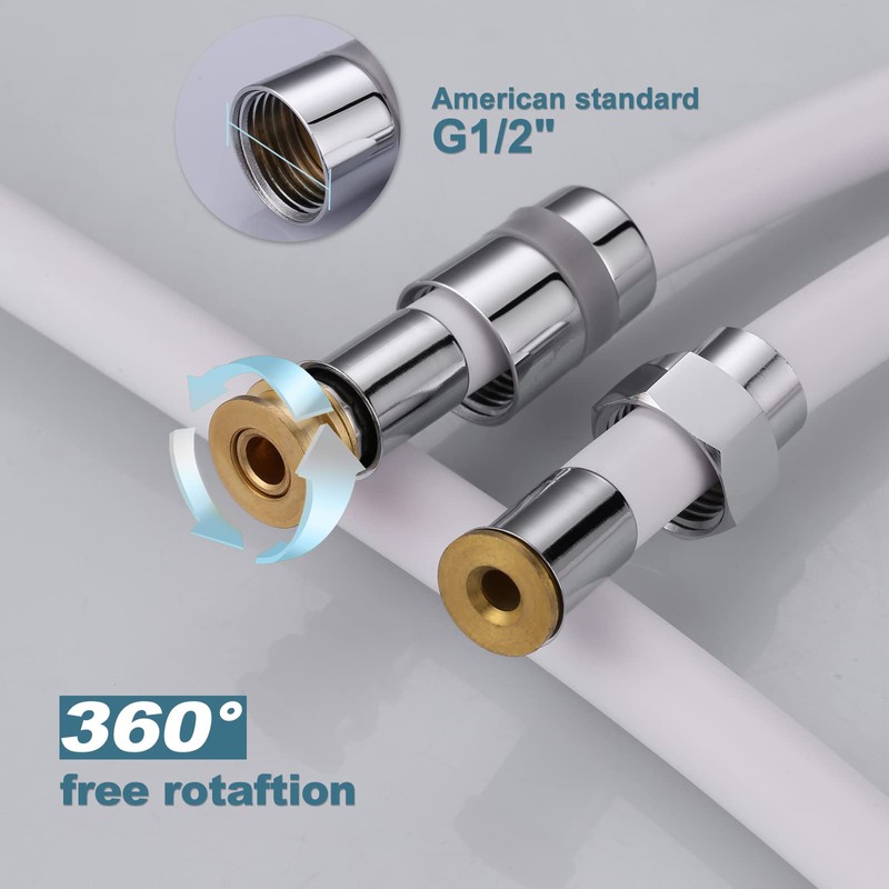 Aleasha Extra Long Shower Hose - 63 Inches Extension for
