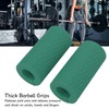1 Pair Barbell Grips Bar Handles Silicone Anti Slip Thicken
