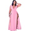 Women's Off Shoulder Casual Long Sleeve Split Maxi Party Dresses