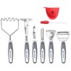 Stainless Steel Potato Masher & Peeler Set (6PCS Set -
