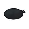 Highkind Cast Iron Dosa Tawa 12 inches Single Handle Pre-Seasoned,