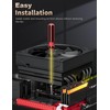 upHere Low Profile CPU Cooler Φ6mm*6 Low Profile Cooler 120mm