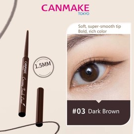 CANMAKE Creamy Touch Liner 1.5mm 0.09 g Eyeliner Lipliner Makeup Cosmetic:_03 Dark Brown