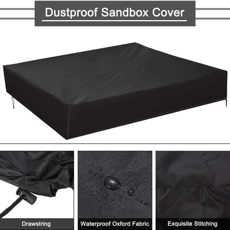 Waterproof Sandpit Cover, 150 x 150 x 20 cm, Dustproof