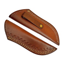 7" long handmade leather knife sheath for 7"—9" fixed blade knife