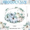 100Pcs Fall Oval Paper Plates Thanksgiving Plates Large 10" X
