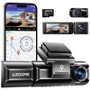 AZDOME AZDOME M550 3 Channel Dash Cam, 4K+2.5K Dual Dash