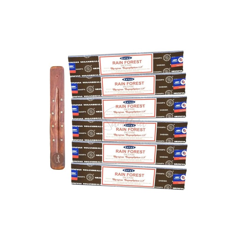 Satya Nag Champa Rain Forest Incense Sticks | x6 pack