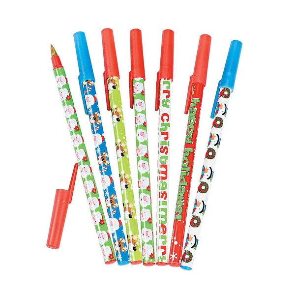 Fun Express - Christmas Characters Stick Pen Assort for Christmas - Stationery - Pens - Basic - Christmas - 24 Pieces