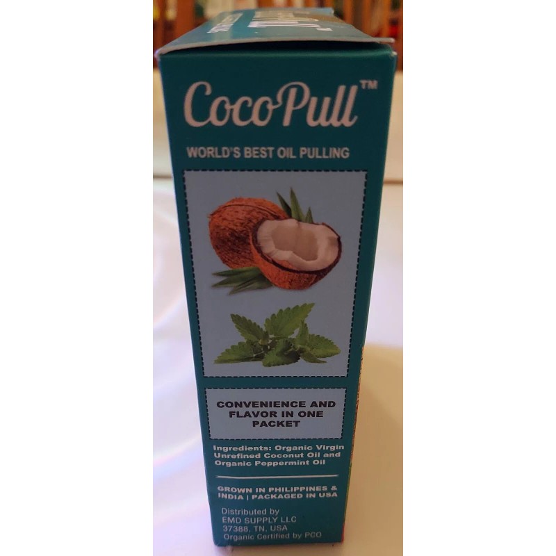 CocoPull Coconut Oil Pulling Mouthwash, For Fresh Breath, ORGANIC ORAL