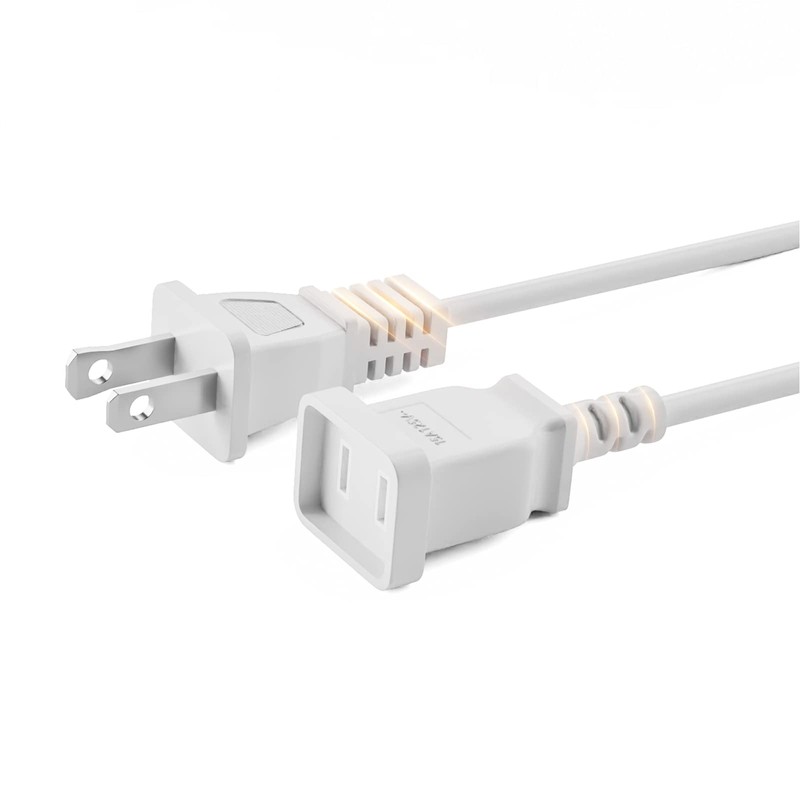BolAAzuL Cable De Extensión De Alimentación De 2 Clavijas De