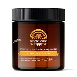 WHOLESOME HIPPY Wild Yam Cream for Hormone Balance Support Body Cream with Maca, Chaste Tree, Milk Thistle & Shea – Moisturizing Botanical Balm for Women & Men – 4oz - Unscented
