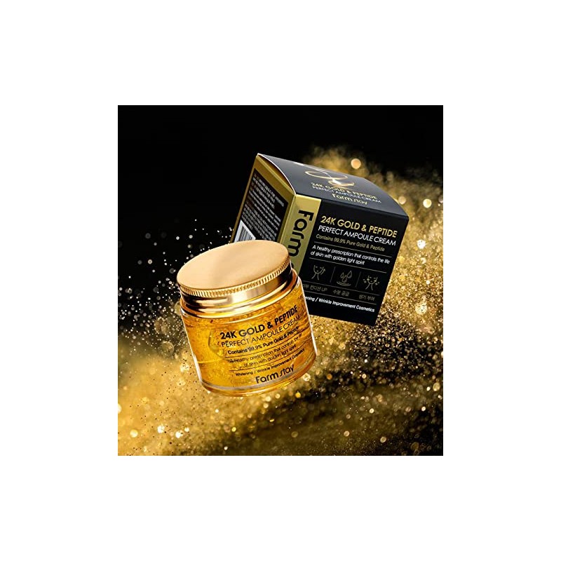 Farm Stay 24K gold peptide solution ampoule eye patch, 60