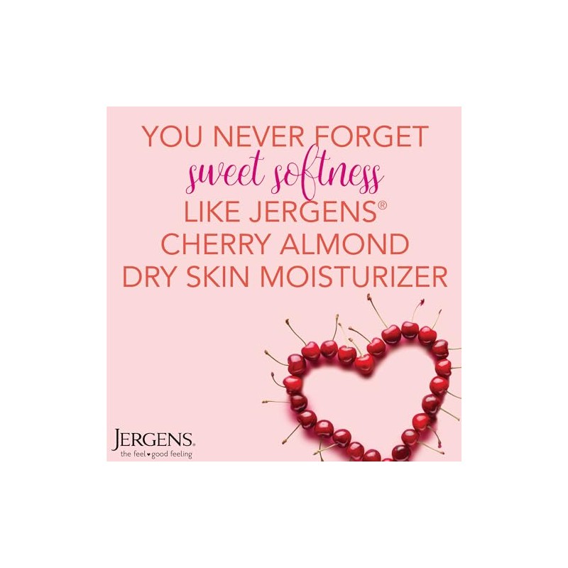 Jergens Original Scent Dry Skin Moisturizer with Cherry Almond Essence,