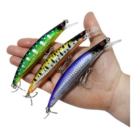 Fishing Lure - Hard Artificial Bait - Minnow/Wobbler Casting Spinning - 13cm and 23g