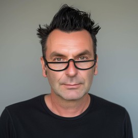 LONDON MOLE® Brainy reading glasses | Cool half moon shaped readers | Men’s Women’s Unisex | Spring hinges