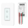 Nexete Smart Dual Light Switch, 2 in 1 Single Pole