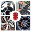 VOSAREA 4 Pieces Aluminium Alloy Car Tyre Valve Caps Round