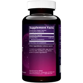 MRM Nutrition Red Yeast Rice | Monocolin K + Citrinin Free | Gluten Free + Vegan | 30 Servings