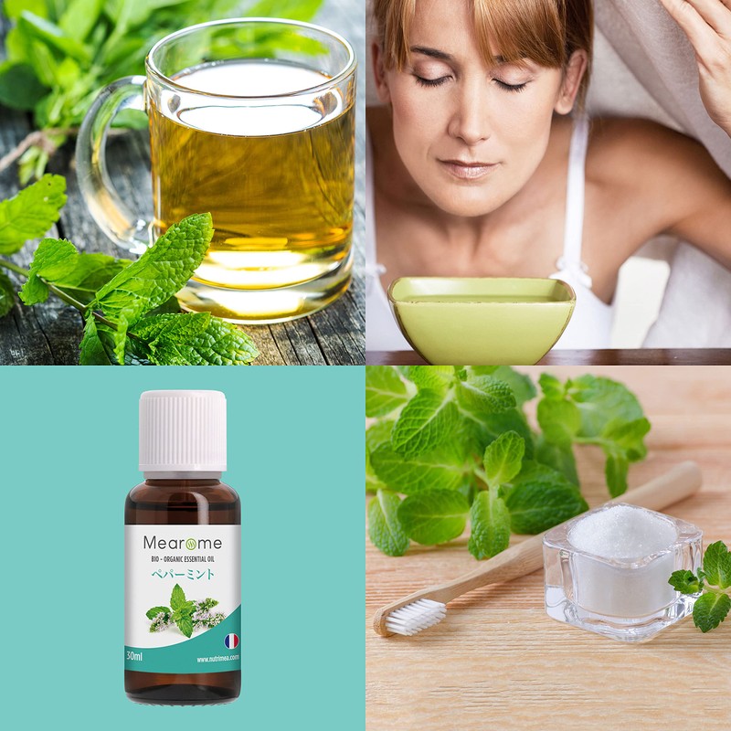 Peppermint Essential Oil 30ml 100% Natural Made in France Organic