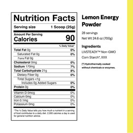 UCAN Energy Powder, Lemon, Keto, Sugar-Free Pre & Post Workout for Men & Women, Non-GMO, Vegan, Gluten-Free, Great for Runners, Gym-Goers and High Performance Athletes (28 Servings, 24.6oz)