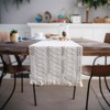 Macrame Table Runners Cotton Linen Fringe Boho Table Runner, Rustic
