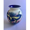 Old Tupton Ware Small Tube Lined Blue Iris Design 10cm