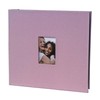 Zink Cloth Covered Scrapbook 8x8” Photo Album w/Front Picture Window