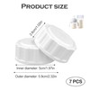 Pack of 7 Baby Bottle Caps, Bottle Caps, White Lid