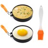 Round Egg Rings for Frying Eggs, 2 Pack 3.5 Inches