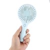 Mini USB Rechargeable Handhold Portable Desktop Cooling Fan (Blue)