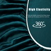 VACVELT 4pcs Dark Teal Satin Sheets Full Size Bed Set,