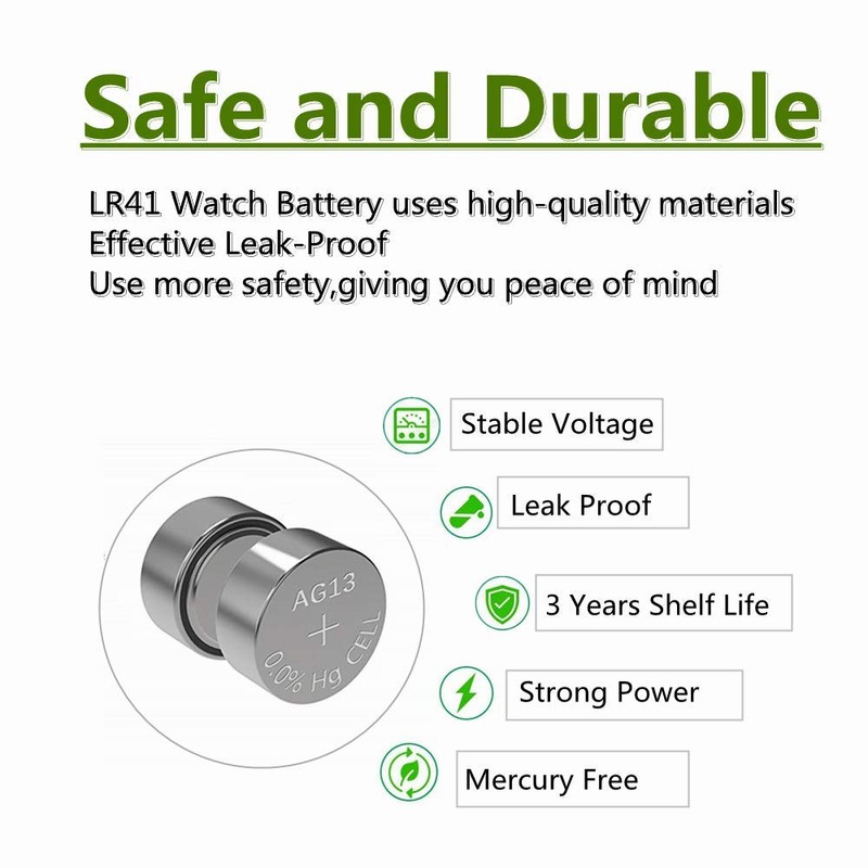 KaPonsec 30Packs AG13 LR44 A76 SR44 303 357 1.5V Button