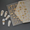 Gold Nail Stickers for Nail Art Evil Eye Nail Stickers