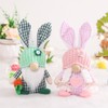 Easter Bunny Gnome Decoration Couple Doll Decor for Kids and