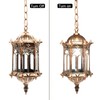 AngelcityCC Outdoor Pendant Light Fixture, Farmhouse Exterior Hanging Lights with