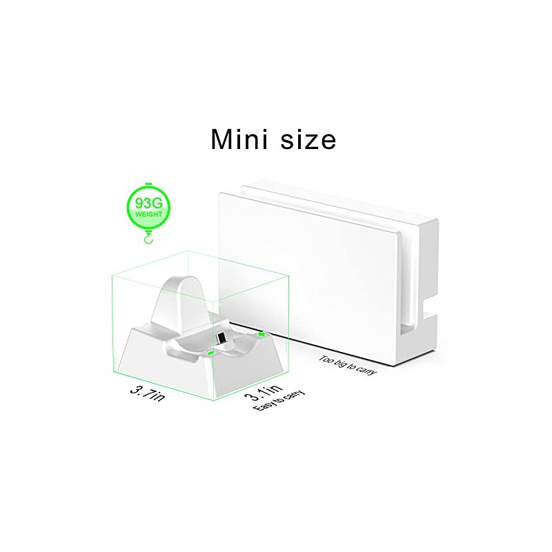 Base de carga 4 en 1 para conmutadorinterruptor OLEDLite Consola,
