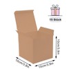 Pack of 15 Kraft Paper Gift Boxes 10 x 10